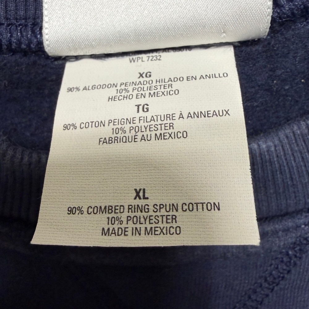Disney World Mickey Mouse American Flag Sweatshirt Pullover Navy Blue Adult XL - Picture 8 of 10